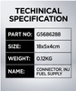 G5686288-Fuel Injector Supply Connector-cummins