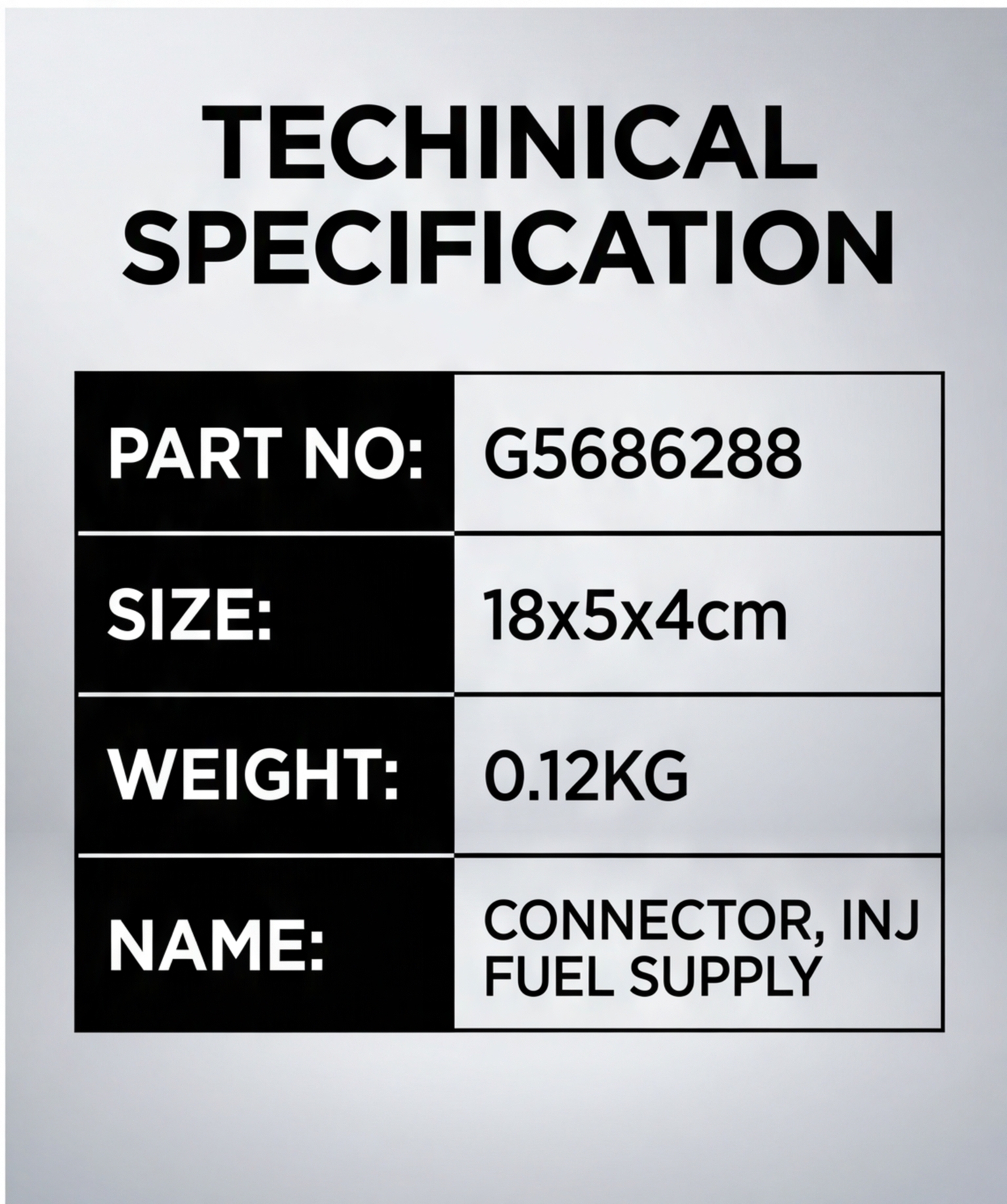 G5686288-Fuel Injector Supply Connector-cummins