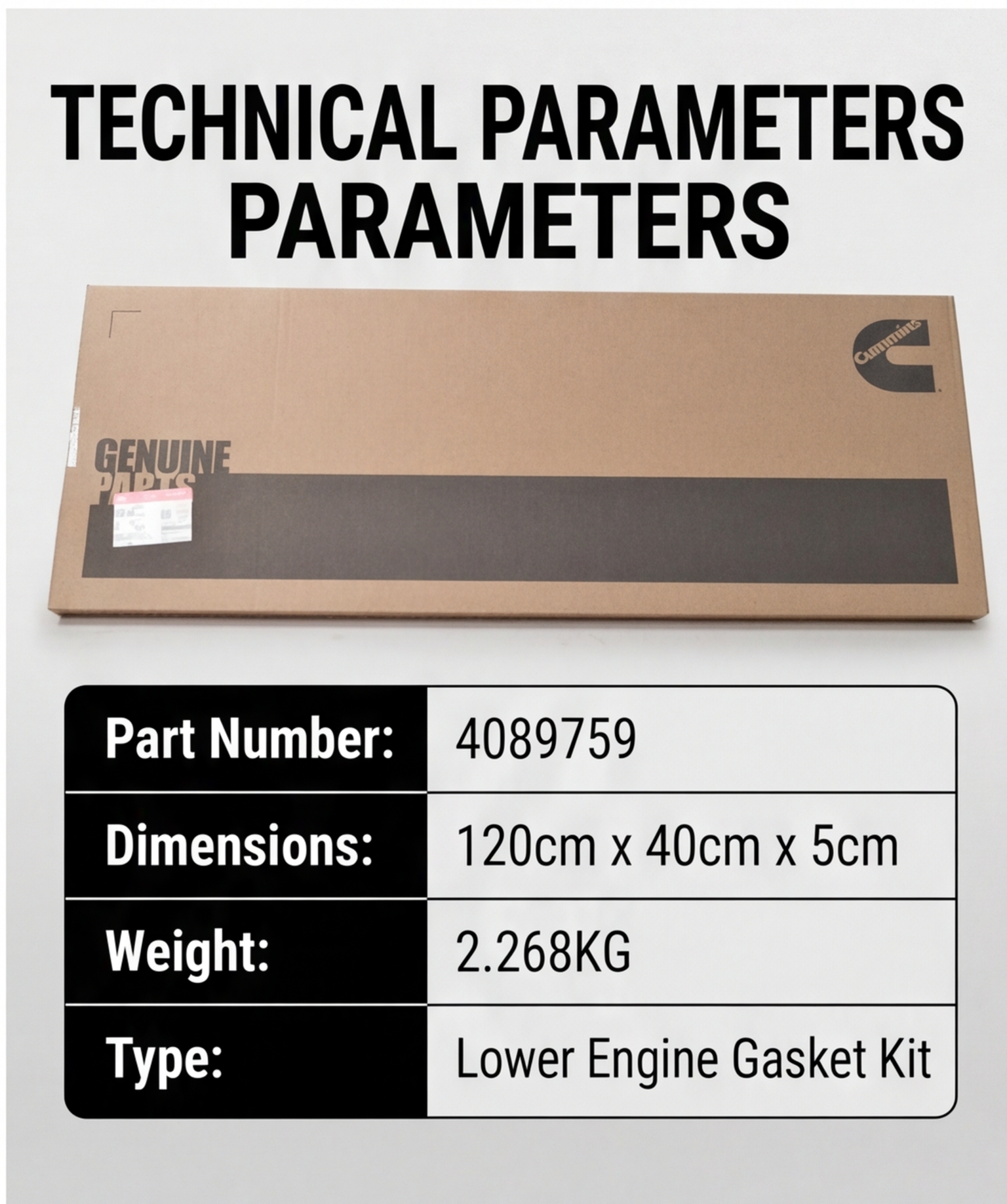 4089759-Engine Lower Repair Kit-Cummins