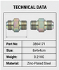 3864171-Male Thread Fitting-cunnins