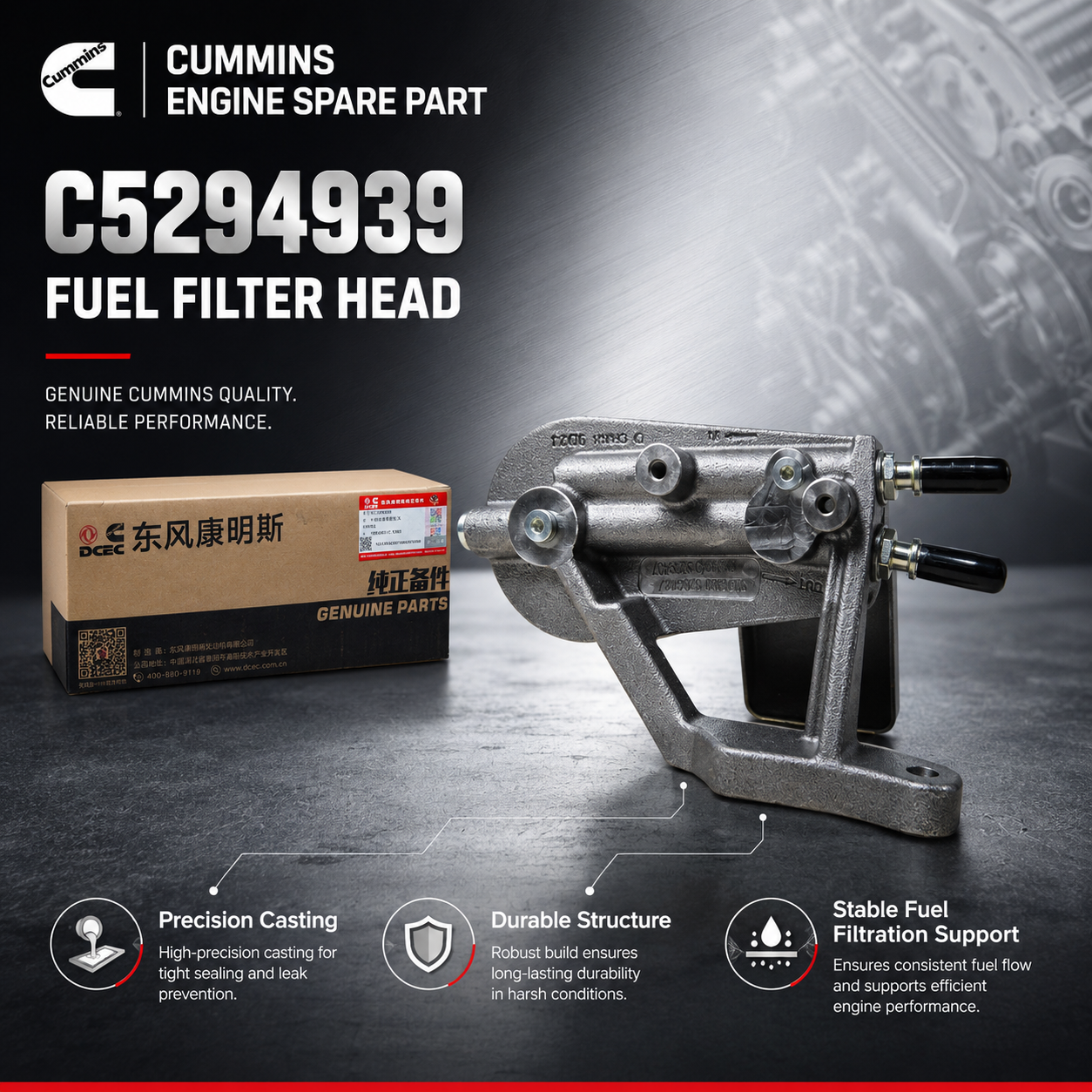 C5294939 Fuel Filter Head-Cummins