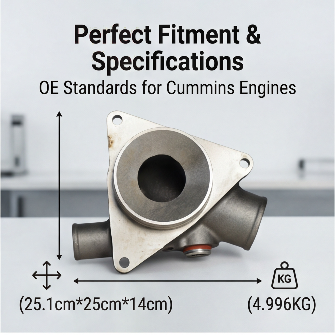 3073695-Water Pump Cover-Cummins